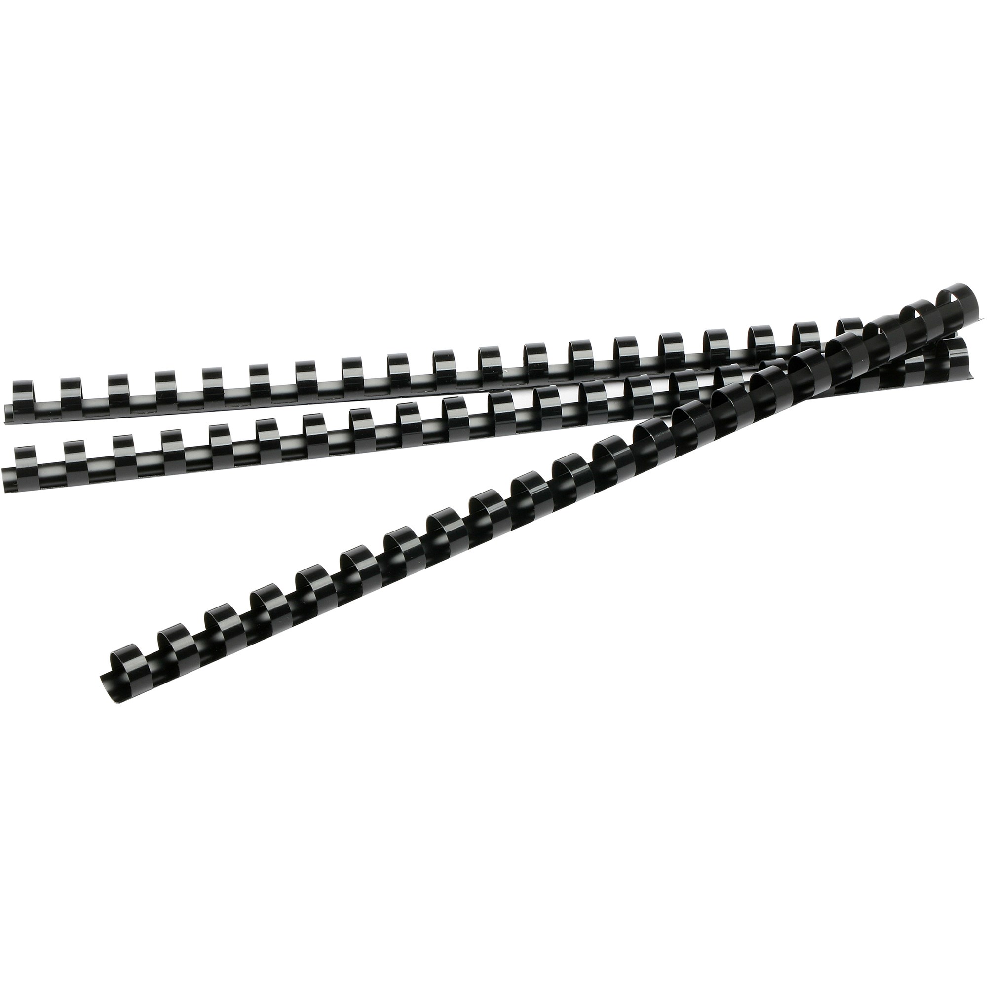 Rexel Plastic Binding Comb 6mm 21 Loop 25 Sheet Capacity Black Pack  Of 100