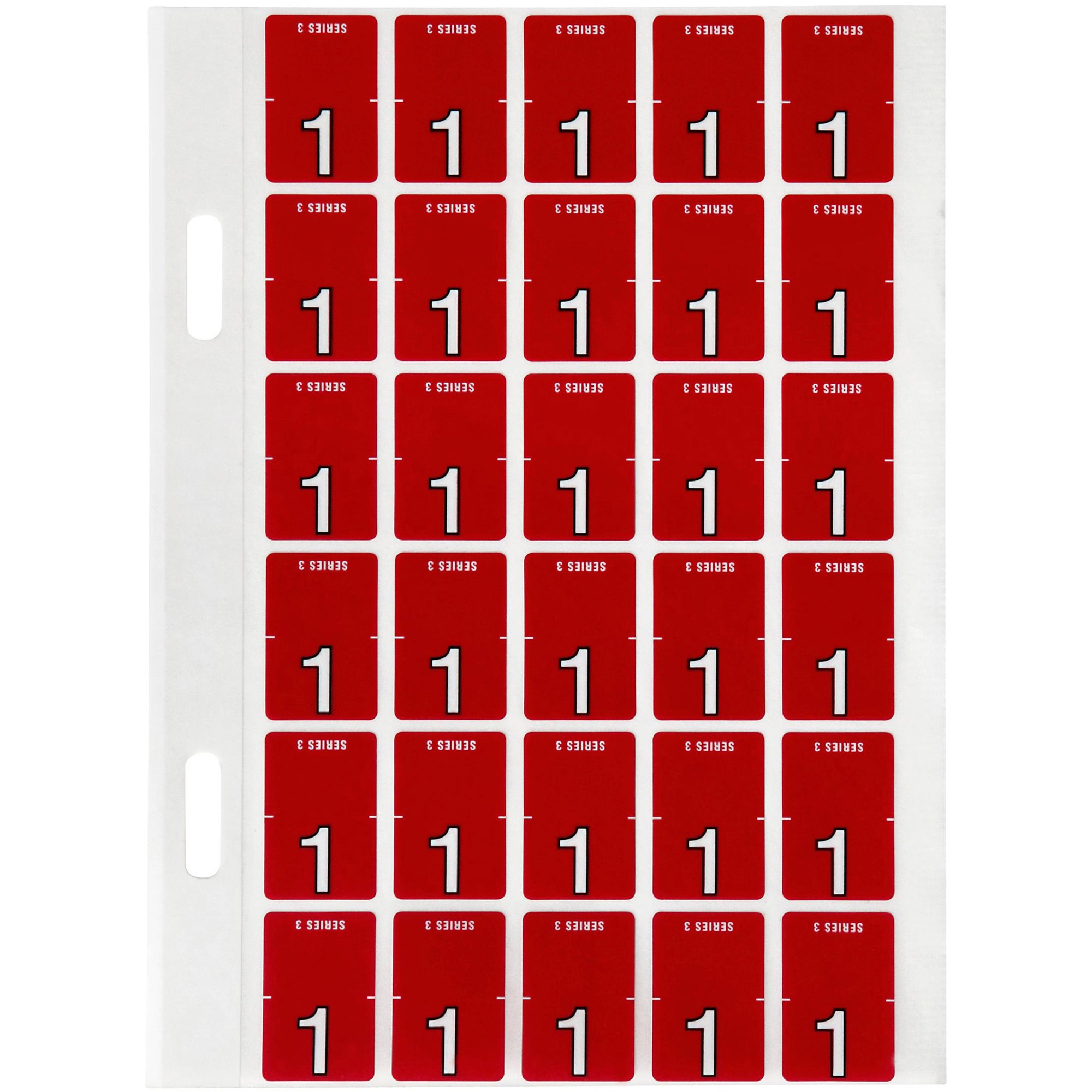 Avery Numeric Coding Label 1 Top Tab 20x30mm Magenta Pack Of 150