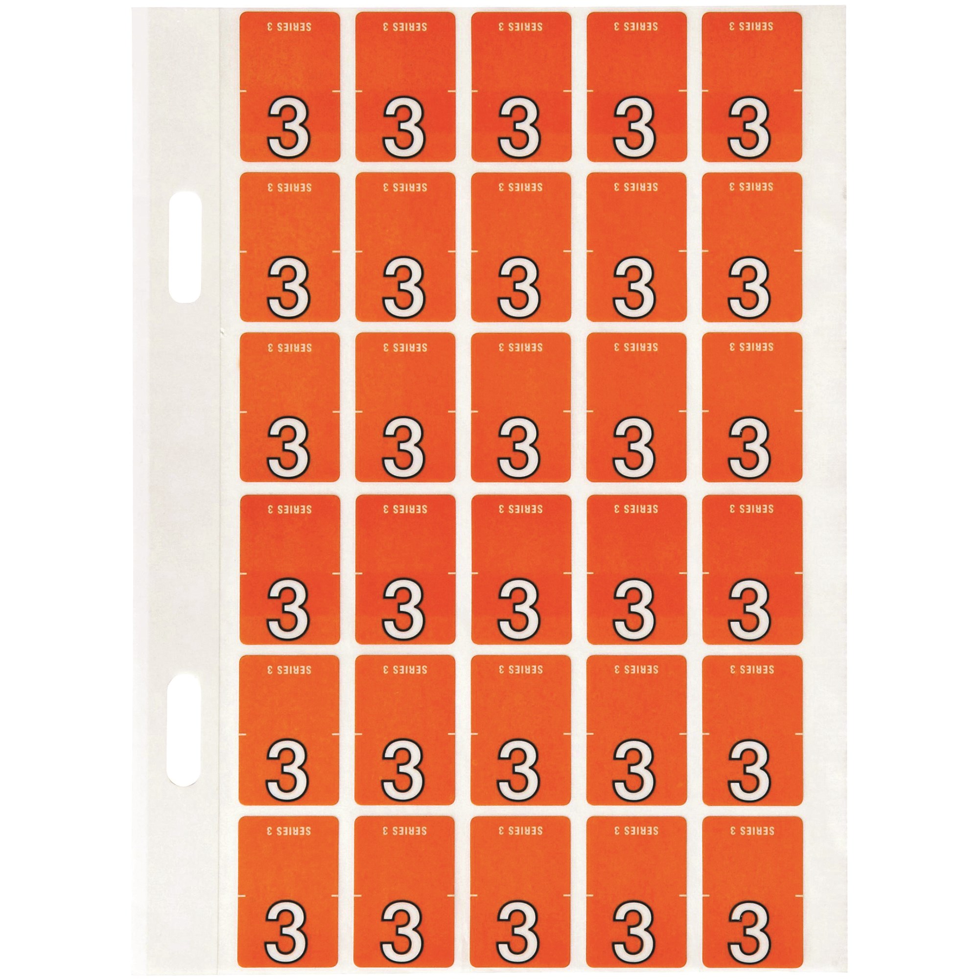 Avery Numeric Coding Label 3 Top Tab 20x30mm Red Pack Of 150