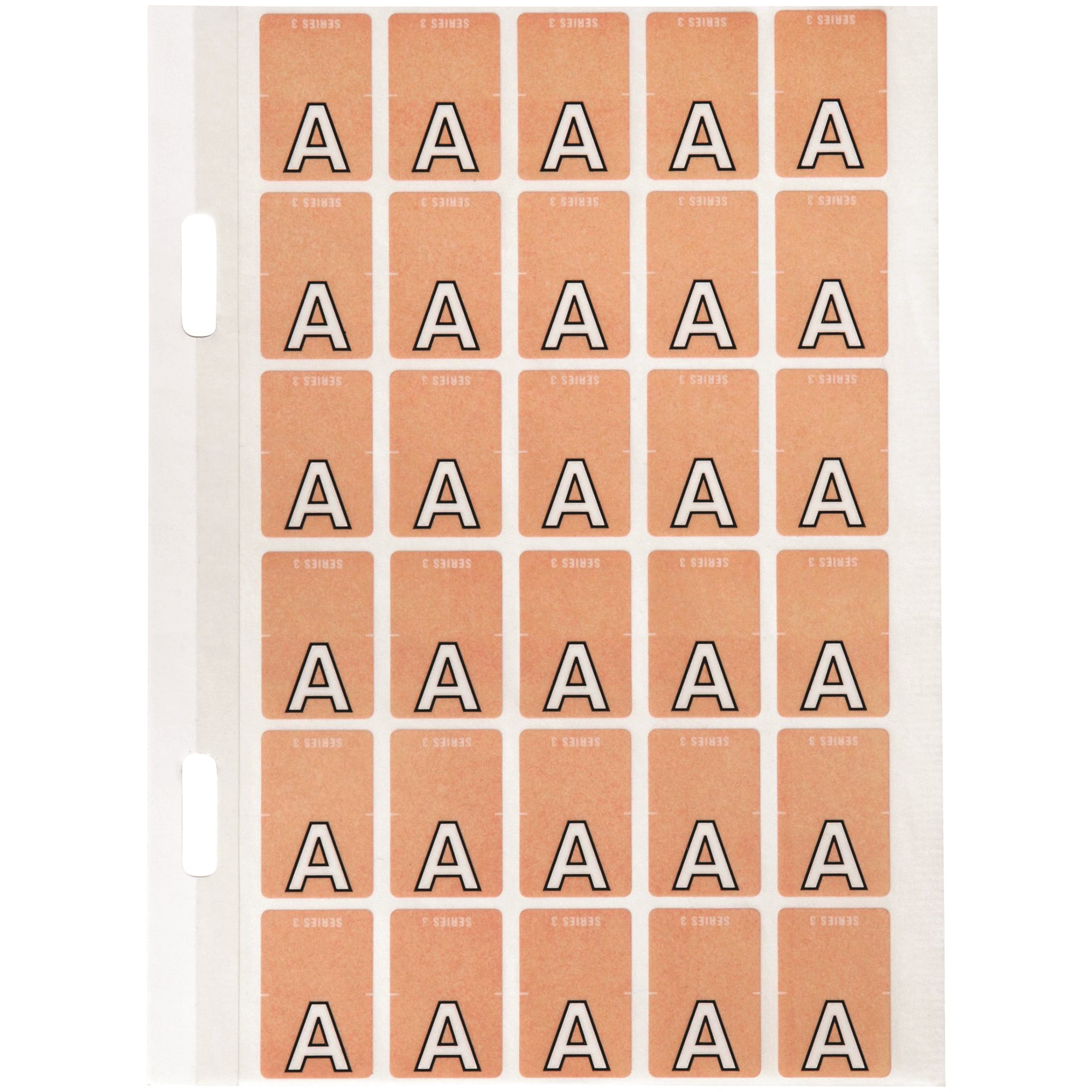 Avery Alphabet Coding Label A Top Tab 20x30mm Pink Pack  Of 150
