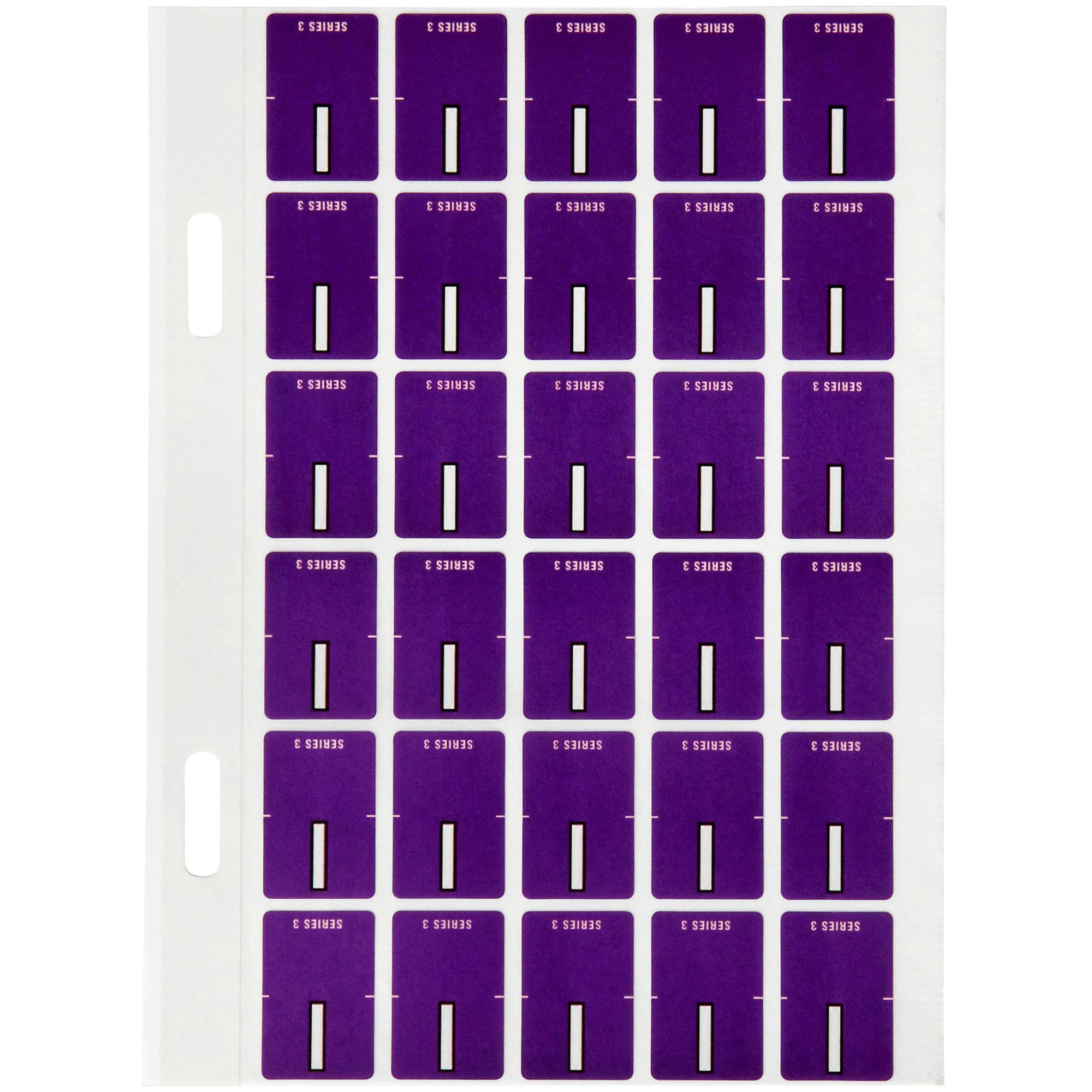 Avery Alphabet Coding Label I Top Tab 20x30mm Purple Pack  Of 150