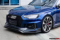2017–2019 Audi RS4 B9 Carbon Fiber Front Bumper Trim Lip | Subtle Aerodynamic Enhancement