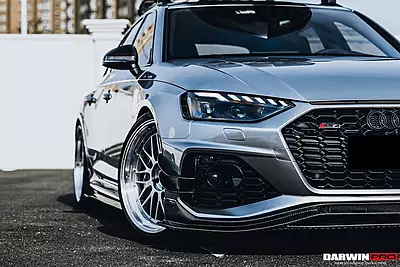 Audi RS4 B9.5 BKSS Style Carbon Fiber Front Canards Audi RS4 B9.5 BKSS Style Carbon Fiber Front Canards