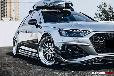 Audi RS4 B9.5 BKSS Style Carbon Fiber Front Canards Audi RS4 B9.5 BKSS Style Carbon Fiber Front Canards