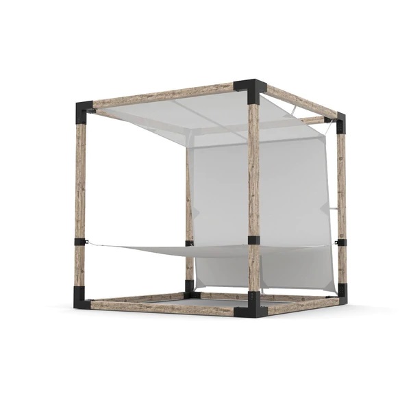 2 Person HAMMOCK Kit with Bimini Top for 4x4 Wood Posts 2 Person HAMMOCK Kit with Bimini Top for 4x4 Wood Posts