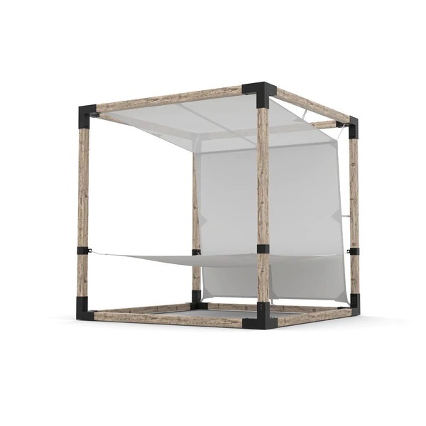 2 Person HAMMOCK Kit with Bimini Top for 4x4 Wood Posts 2 Person HAMMOCK Kit with Bimini Top for 4x4 Wood Posts