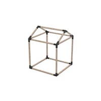 GRID 30 Single Pergola Kit with Base for 4x4 Wood Posts GRID 30 Single Pergola Kit with Base for 4x4 Wood Posts
