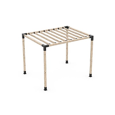 Pergola Kit for 4x4 Wood Posts with KNECT 2x4 Top Rafter Brackets