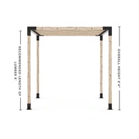 Pergola Kit for 4x4 Wood Posts with KNECT 2x4 Top Rafter Brackets Pergola Kit for 4x4 Wood Posts with KNECT 2x4 Top Rafter Brackets