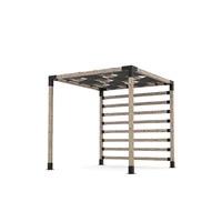 Pergola Kit with 4x4 KNECT Post Wall and Wave Shades for 6x6 Wood Posts Pergola Kit with 4x4 KNECT Post Wall and Wave Shades for 6x6 Wood Posts