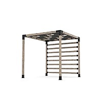 Pergola Kit with 4x4 KNECT Post Wall and Wave Shades for 4x4 Wood Posts Pergola Kit with 4x4 KNECT Post Wall and Wave Shades for 4x4 Wood Posts