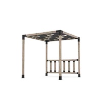 Pergola Kit with 4x4 KNECT Post Wall and Wave Shades for 4x4 Wood Posts Pergola Kit with 4x4 KNECT Post Wall and Wave Shades for 4x4 Wood Posts