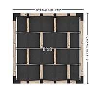 Pergola Kit with 4x4 KNECT Post Wall and Wave Shades for 4x4 Wood Posts Pergola Kit with 4x4 KNECT Post Wall and Wave Shades for 4x4 Wood Posts