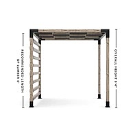 Pergola Kit with 4x4 KNECT Post Wall and Wave Shades for 4x4 Wood Posts Pergola Kit with 4x4 KNECT Post Wall and Wave Shades for 4x4 Wood Posts