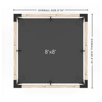 Pergola Kit with Post Wall for 4x4 Wood Posts Pergola Kit with Post Wall for 4x4 Wood Posts