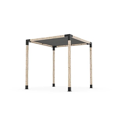 Pergola Kit with SHADE SAIL for 4x4 Wood Posts
