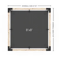 Pergola Kit with SHADE SAIL for 4x4 Wood Posts Pergola Kit with SHADE SAIL for 4x4 Wood Posts
