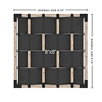 Pergola Kit with Wave Shades for 4x4 Wood Posts Pergola Kit with Wave Shades for 4x4 Wood Posts