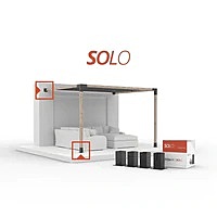 SOLO Pergola Post Base and Wall Mount Bracket for 4x4 Wood Posts | 1 Pack SOLO Pergola Post Base and Wall Mount Bracket for 4x4 Wood Posts | 1 Pack