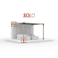 SOLO Pergola Post Base and Wall Mount Bracket for 4x4 Wood Posts | 1 Pack SOLO Pergola Post Base and Wall Mount Bracket for 4x4 Wood Posts | 1 Pack
