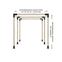 Any Size Pergola Kit for 4x4 Wood Posts Any Size Pergola Kit for 4x4 Wood Posts