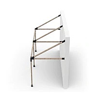 GRID 30 Double Wall Mount Pergola Kit for 4x4 Wood Posts GRID 30 Double Wall Mount Pergola Kit for 4x4 Wood Posts