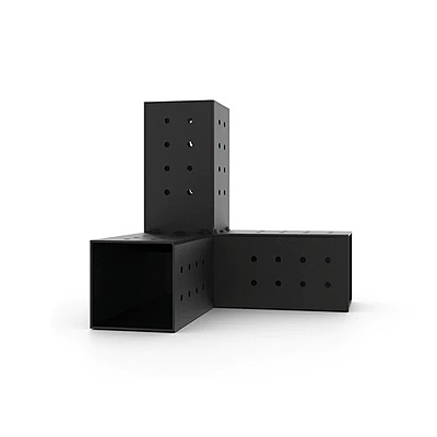 TRIO 3 Arm Pergola Corner Bracket for 4x4 Wood Posts | 1 Pack