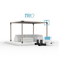 TRIO 3 Arm Pergola Corner Bracket for 4x4 Wood Posts | 1 Pack TRIO 3 Arm Pergola Corner Bracket for 4x4 Wood Posts | 1 Pack