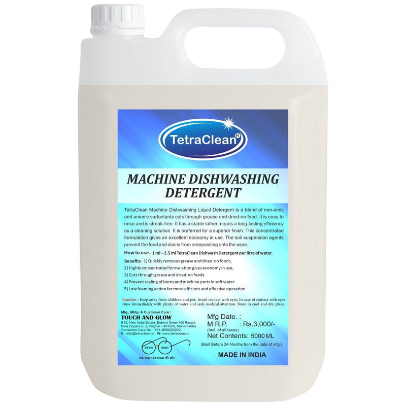 TetraClean Dishwasher Machine Liquid Detergent 5L TetraClean Dishwasher Machine Liquid Detergent 5L