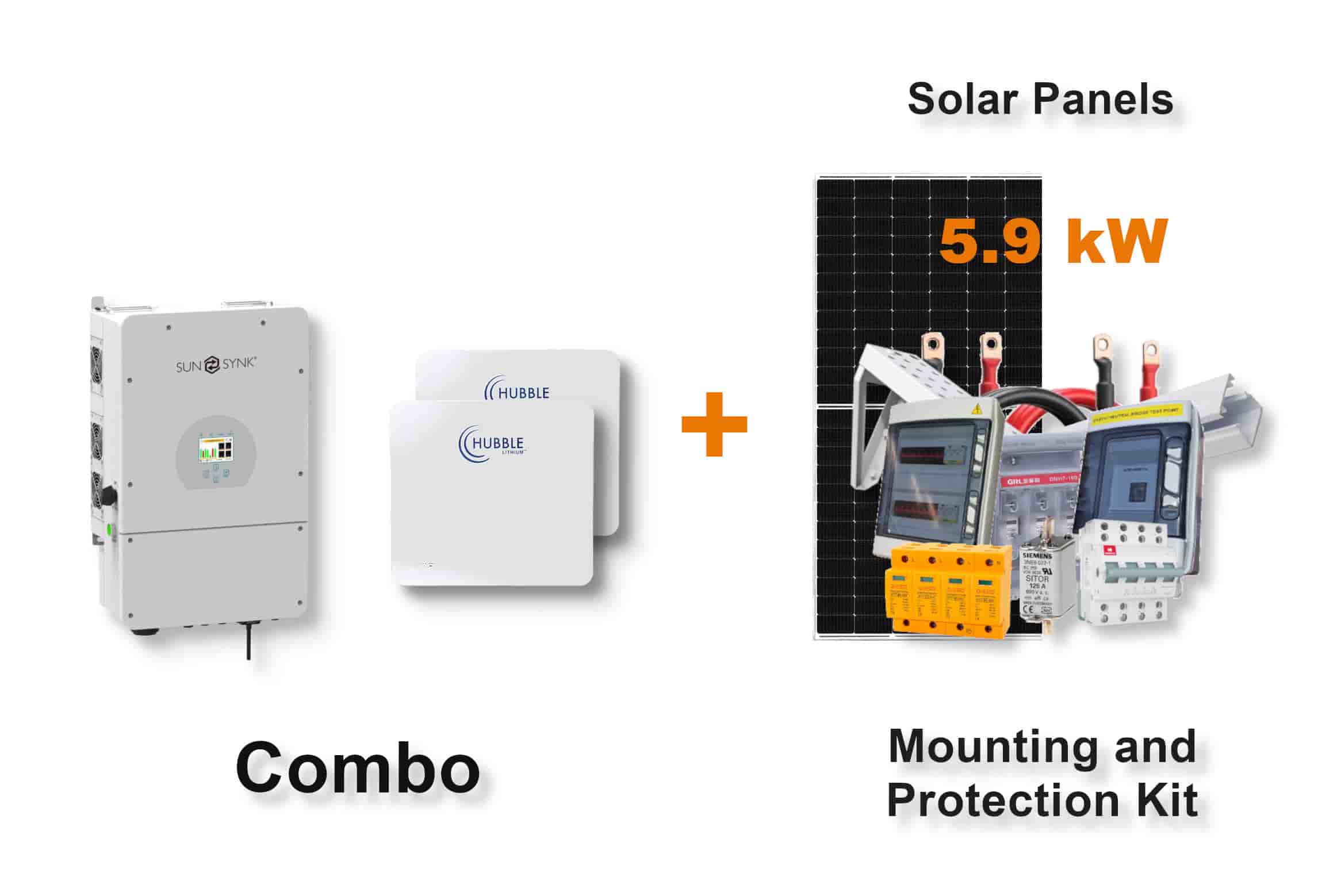 8.0 kW SUNSYNK Hybrid - HUBBLE Combo, c/w 2x 10.0 kWh Lithium Batteries 8.0 kW SUNSYNK Hybrid - HUBBLE Combo, c/w 2x 10.0 kWh Lithium Batteries