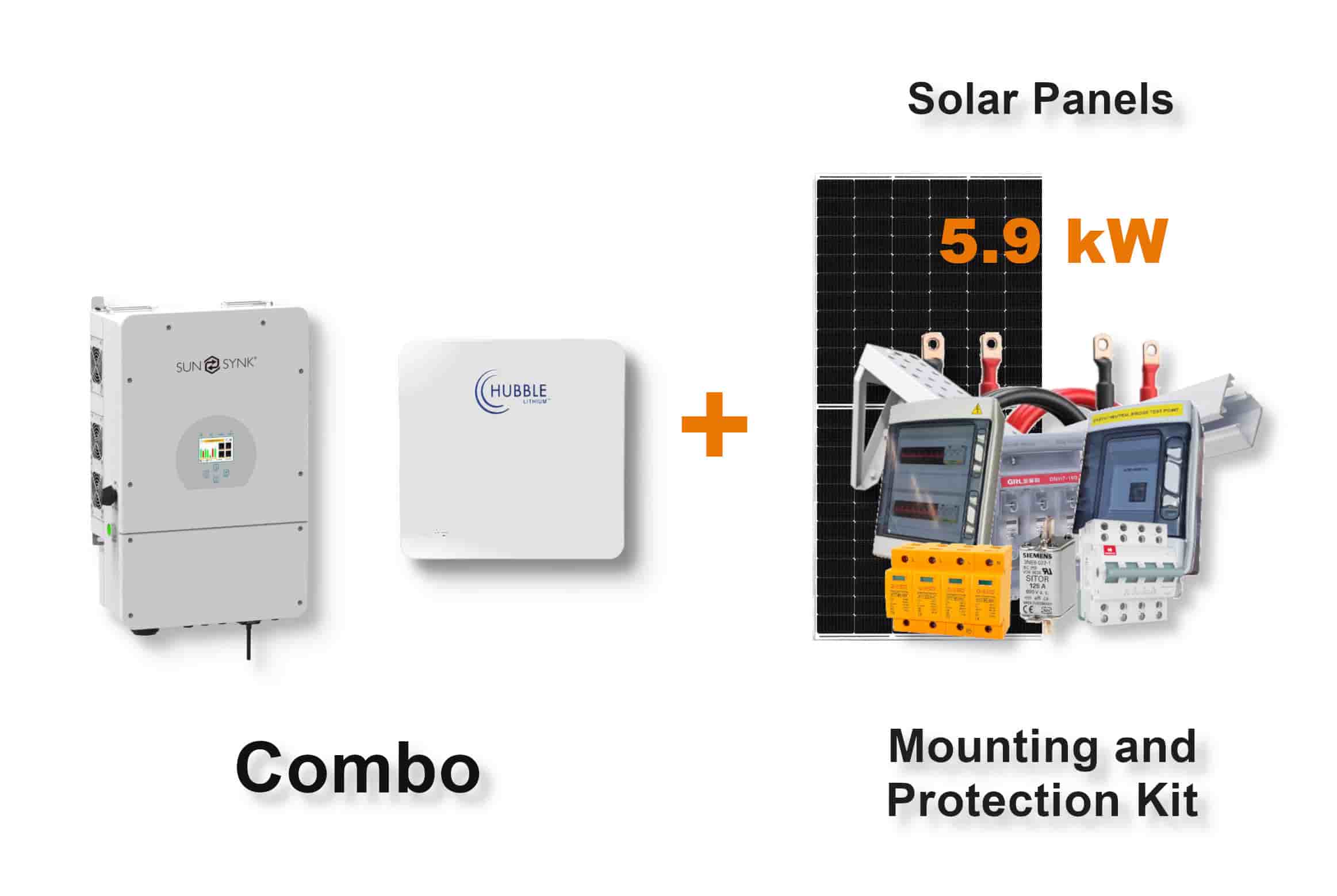 8.0 kW SUNSYNK Hybrid - HUBBLE Combo, c/w 10.0 kWh Lithium Battery 8.0 kW SUNSYNK Hybrid - HUBBLE Combo, c/w 10.0 kWh Lithium Battery