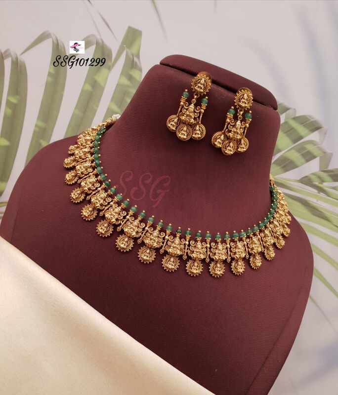 F03: Beautiful Lakshmi Devi Necklace Set
