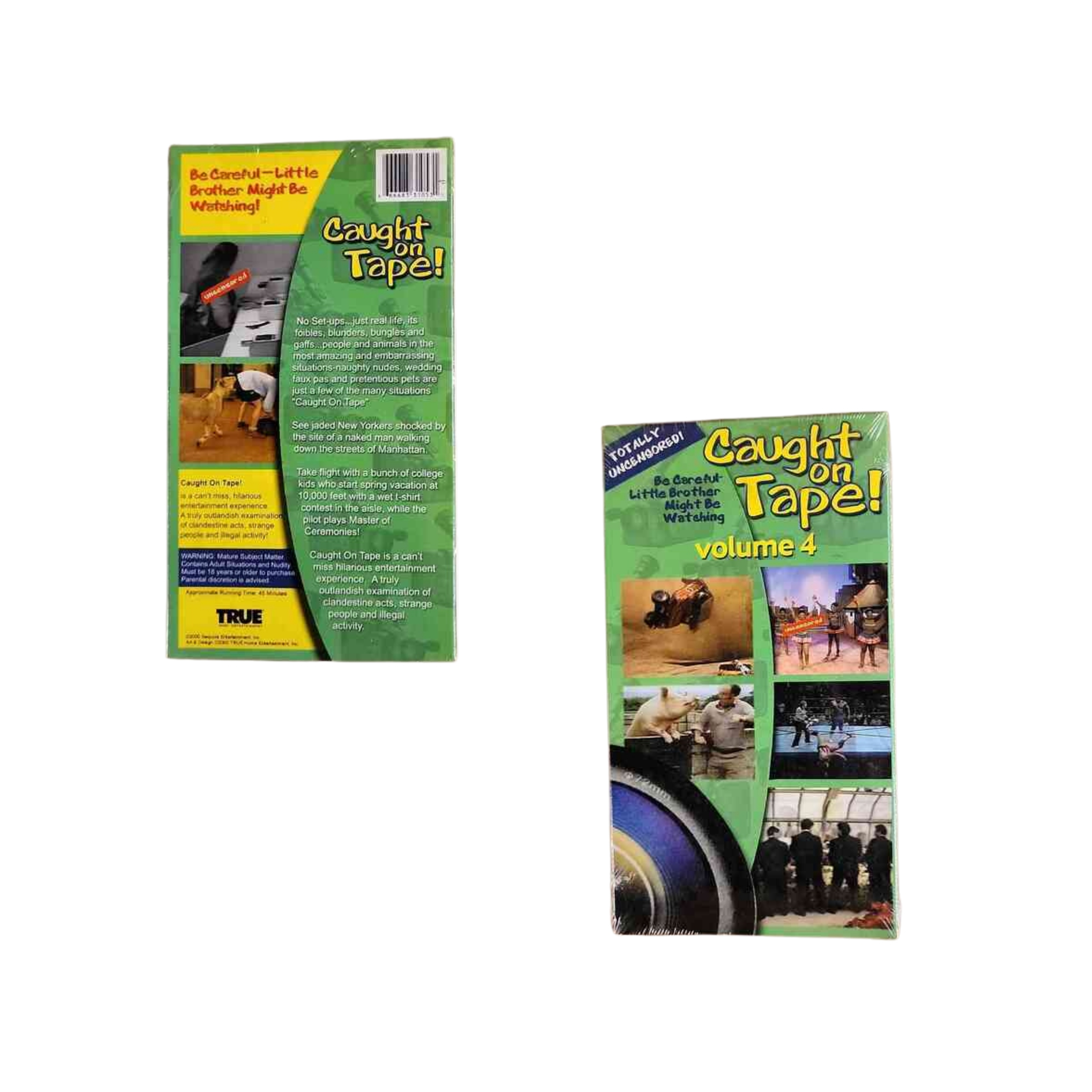 Caught On Tape Volume 4 – Classic VHS Collectible this is a Case of 50 tapes $1.50 your price each that will retail for $12.99