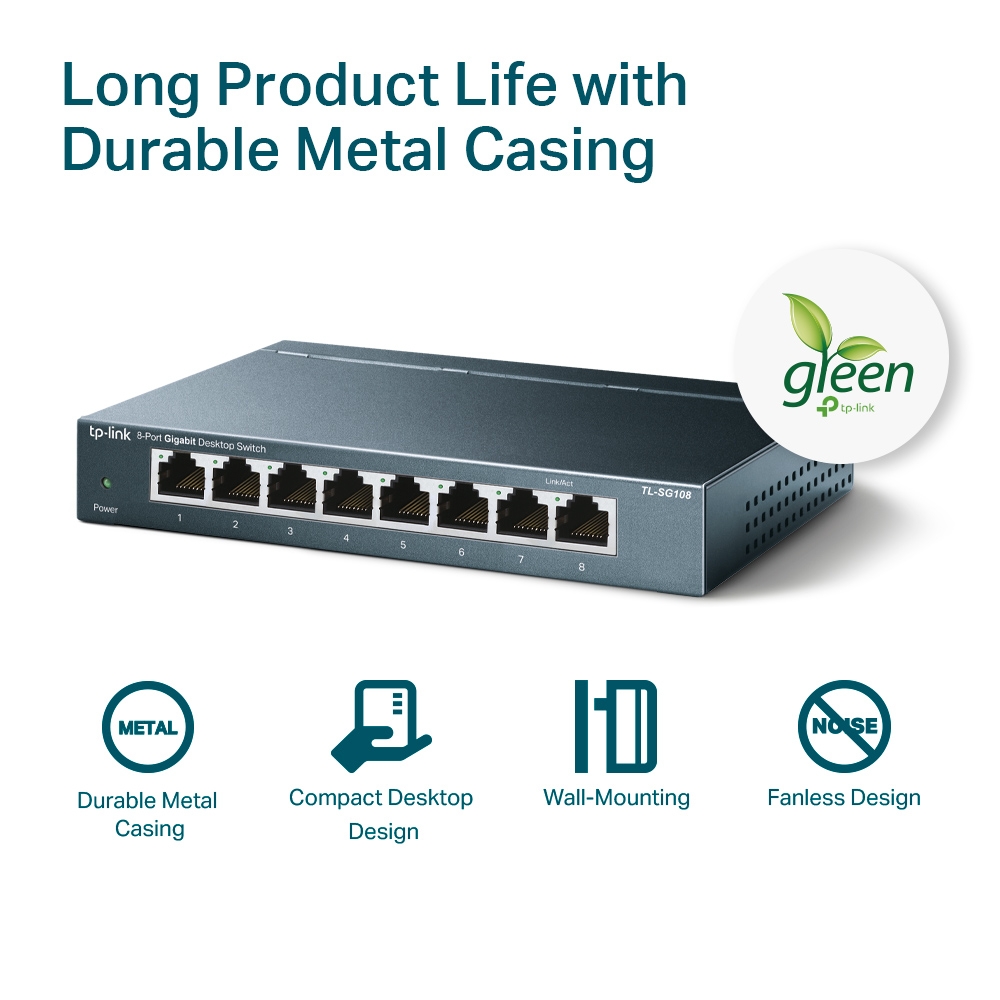 TP-LINK 8-Port Switch (TL-SG108)