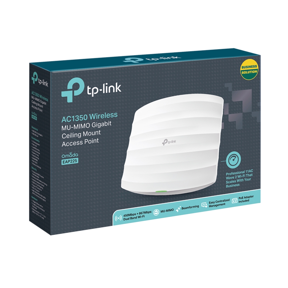 TP-Link AC1350 Wireless MU-MIMO Gigabit Ceiling Mount Access Point TP-Link AC1350 Wireless MU-MIMO Gigabit Ceiling Mount Access Point