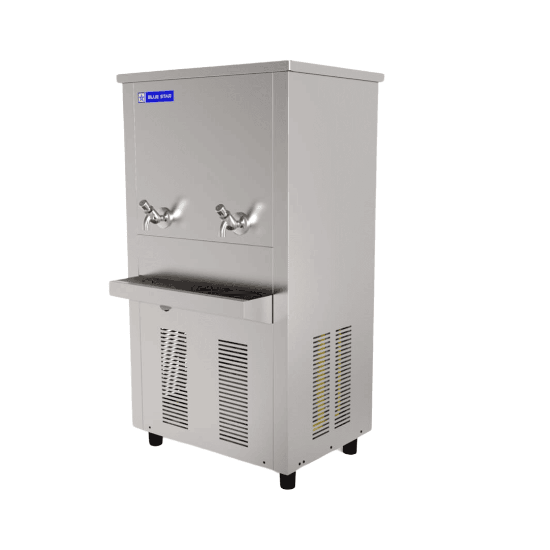 High-performance Blue Star SDLX6080 water cooler with 80-liter storage tank.
