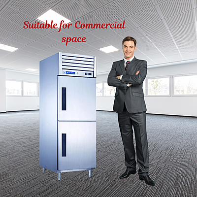 Durable and easy-to-clean Blue Star Reach-In Freezer with a stainless steel exterior.