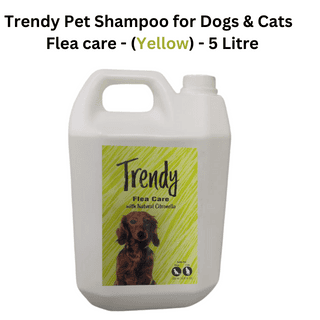 Trendy Pet Shampoo Flea care - (Yellow) - 5 Litre Trendy Pet Shampoo Flea care - (Yellow) - 5 Litre