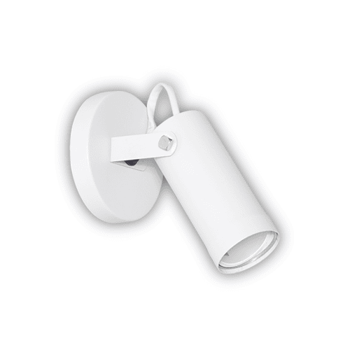 Aplique Tubo 1 Luz Movil GU10 Blanco 50x120 Base Red 110