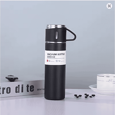 زجاجة مياه معزولة مفرغة من الهواء من الفولاذ المقاوم للصدأ 500 مل