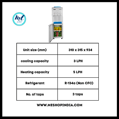 Specification of Usha Instafresh Water Dispenser with Cabinet Specification of Usha Instafresh Water Dispenser with Cabinet