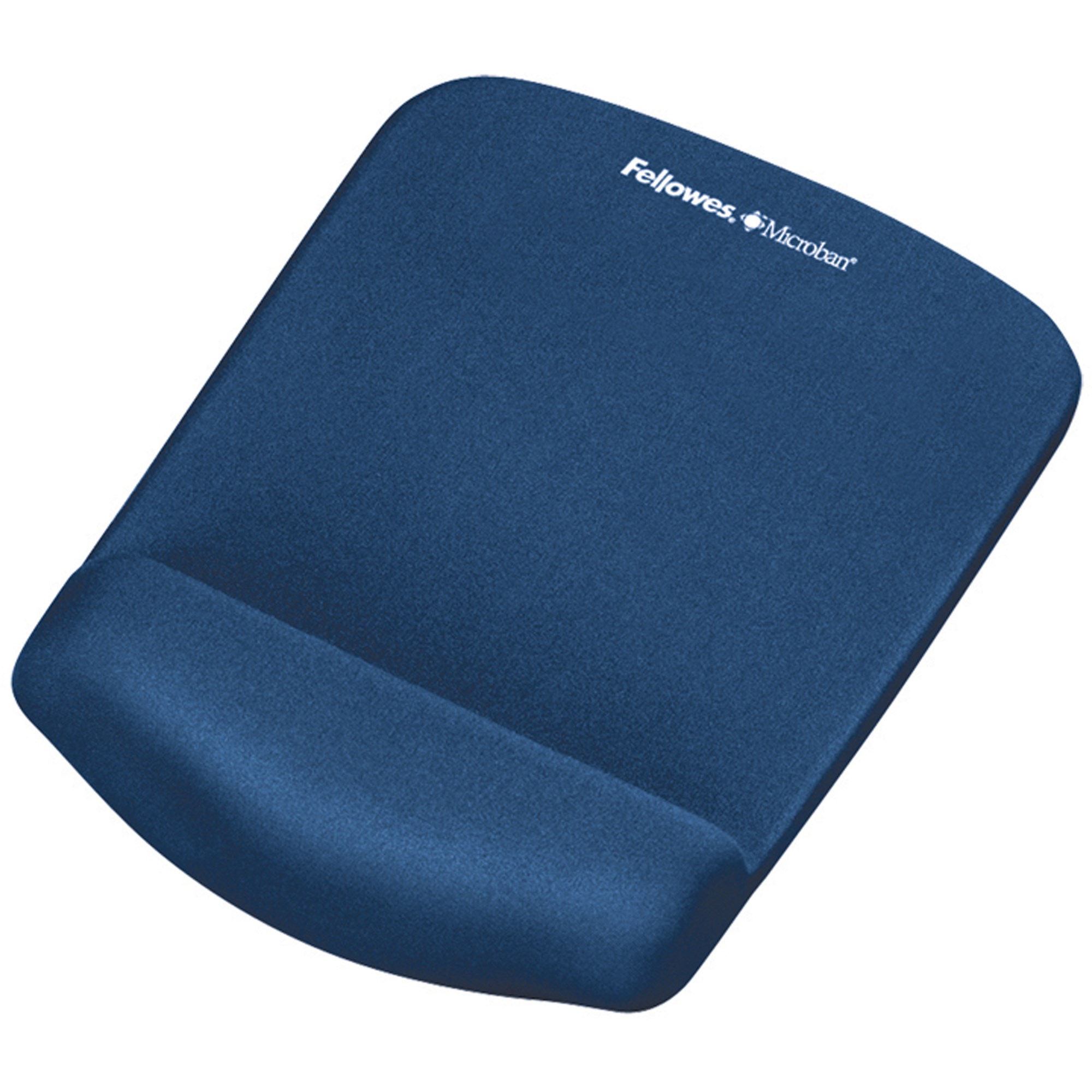 Fellowes PlushTouch Mouse Pad Wrist Rest Blue