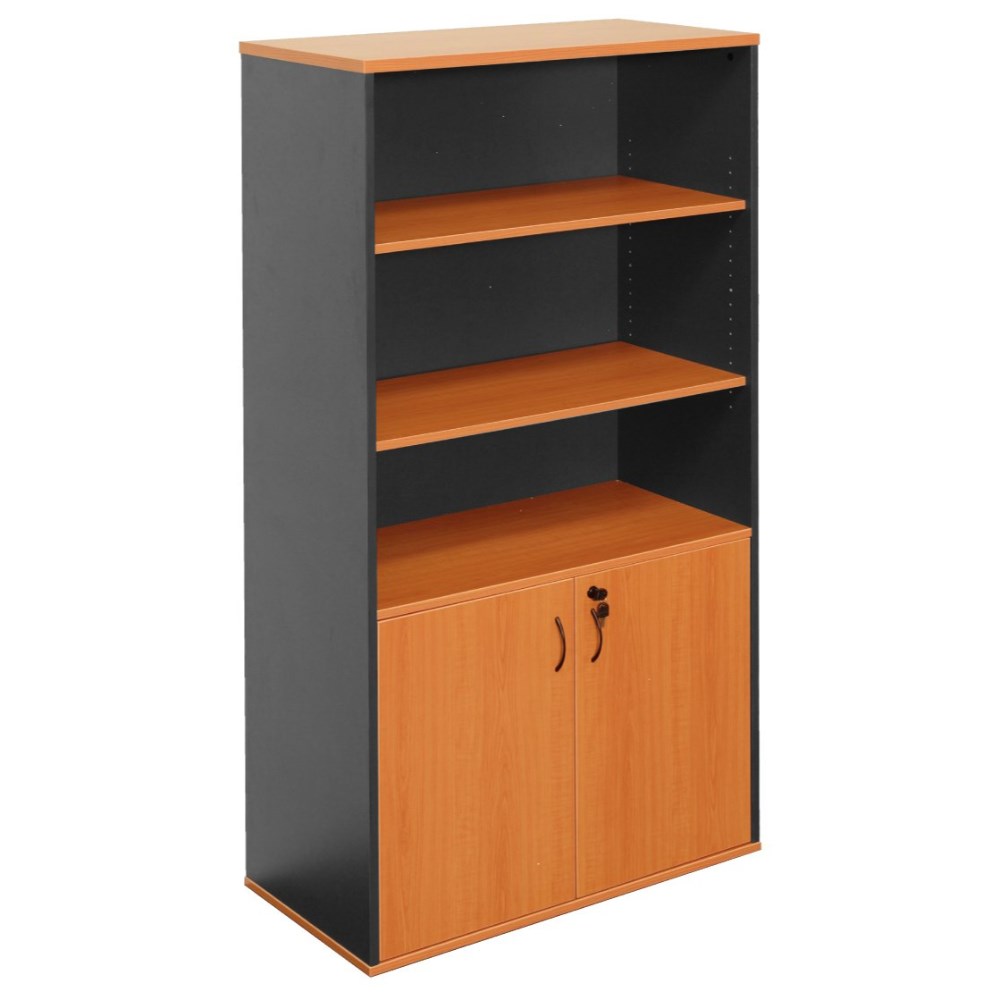 Rapidline Rapid Worker Lockable Wall Unit 900W x 450D x 1800mmH Cherry And Ironstone