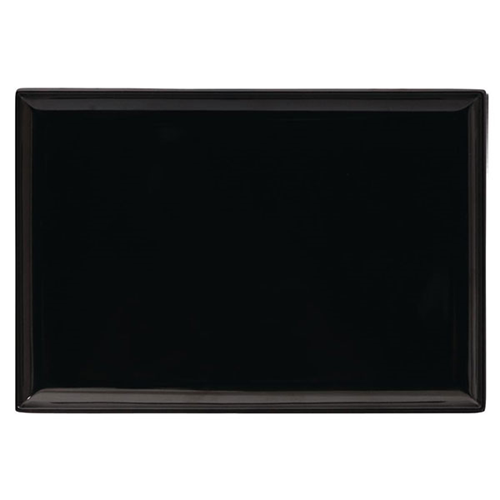 Platter Black Melamine 350x240mm Black Box  of 6