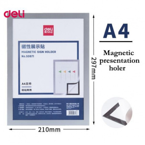 DELI 50871 MAGNETIC FRAME/SIGN HOLDER A4 DELI 50871 MAGNETIC FRAME/SIGN HOLDER A4