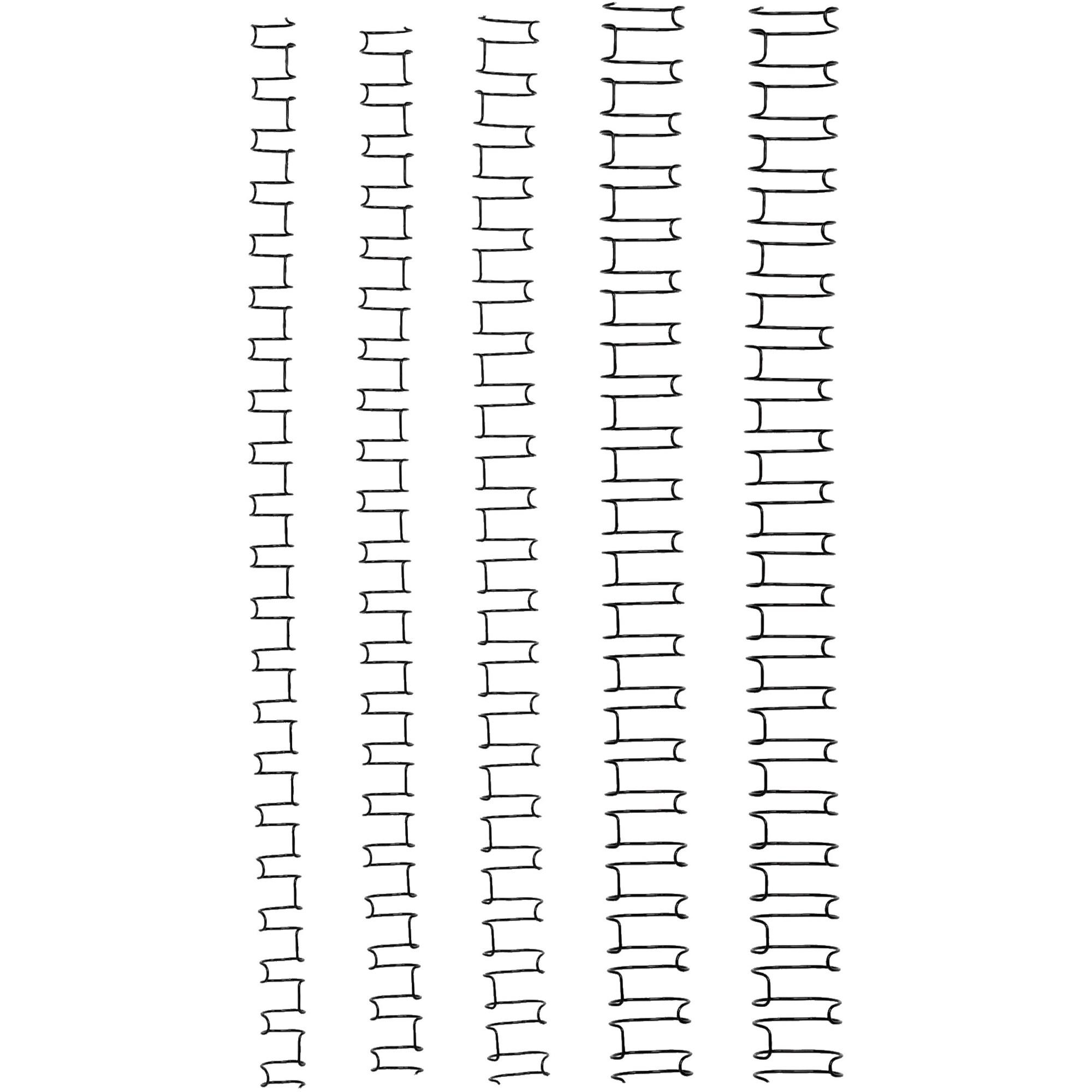 GBC Wire Binding Combs 10mm 21 Loop 85 Sheets Capacity Black Pack  100