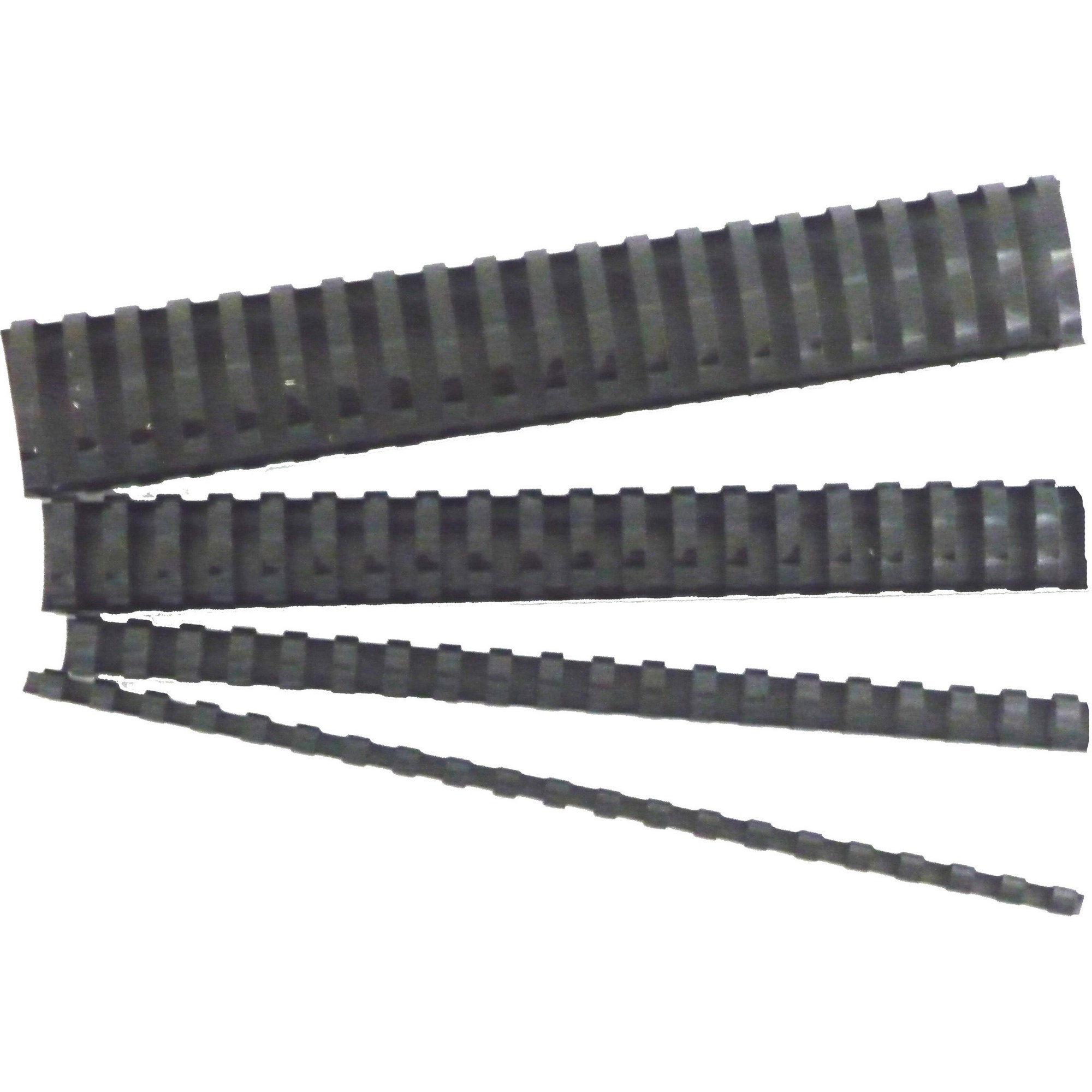GBC Plastic Binding Comb 6mm 21 Loop 25 Sheets Capacity Black Pack  Of 100