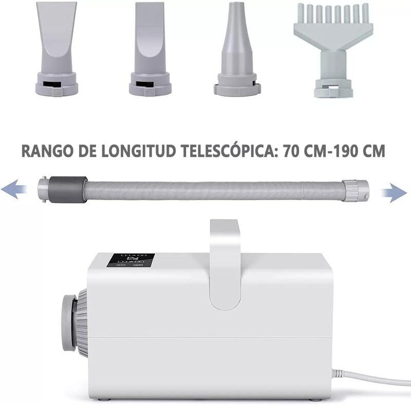Secadora para Perro de Pelo Profesional con Visualización LED, Secadora para Perro de Pelo Profesional con Visualización LED,
