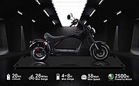 SAY YEAH Scooter eléctrico de neumático grueso de 2500 W para adultos