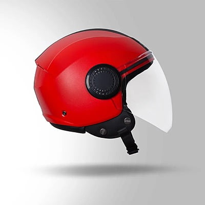 STUDDS URBAN RED WITH BLACK STRIP C/V (L)